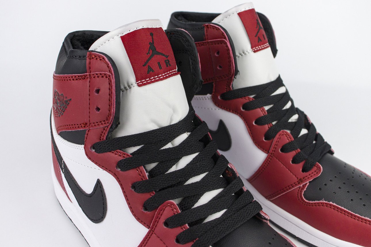 Nike Air Jordan 1 Red Black with Fur KEDRED